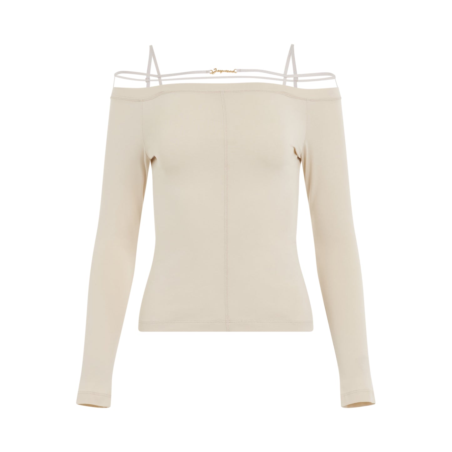 Sierra Long Sleeve Lingerie Top in Beige