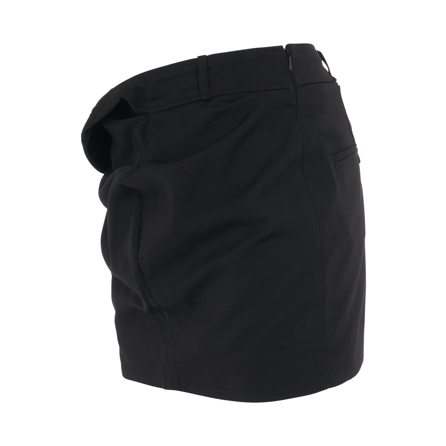 Bahia Twist Mini Skirt in Black