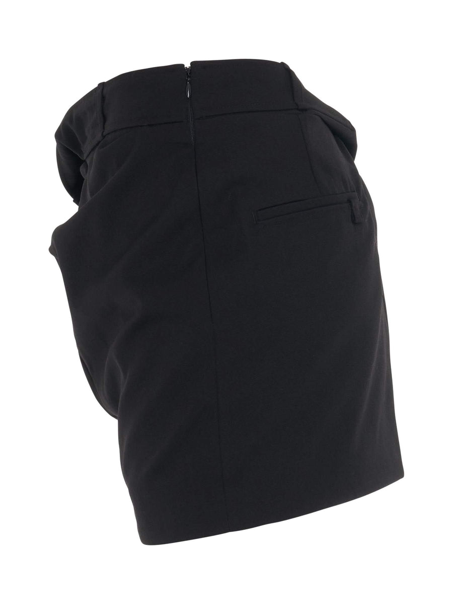 Bahia Twist Mini Skirt in Black
