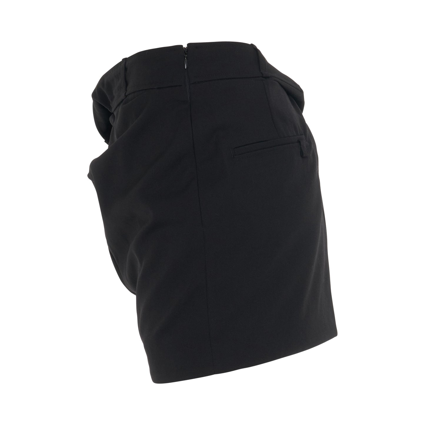 Bahia Twist Mini Skirt in Black