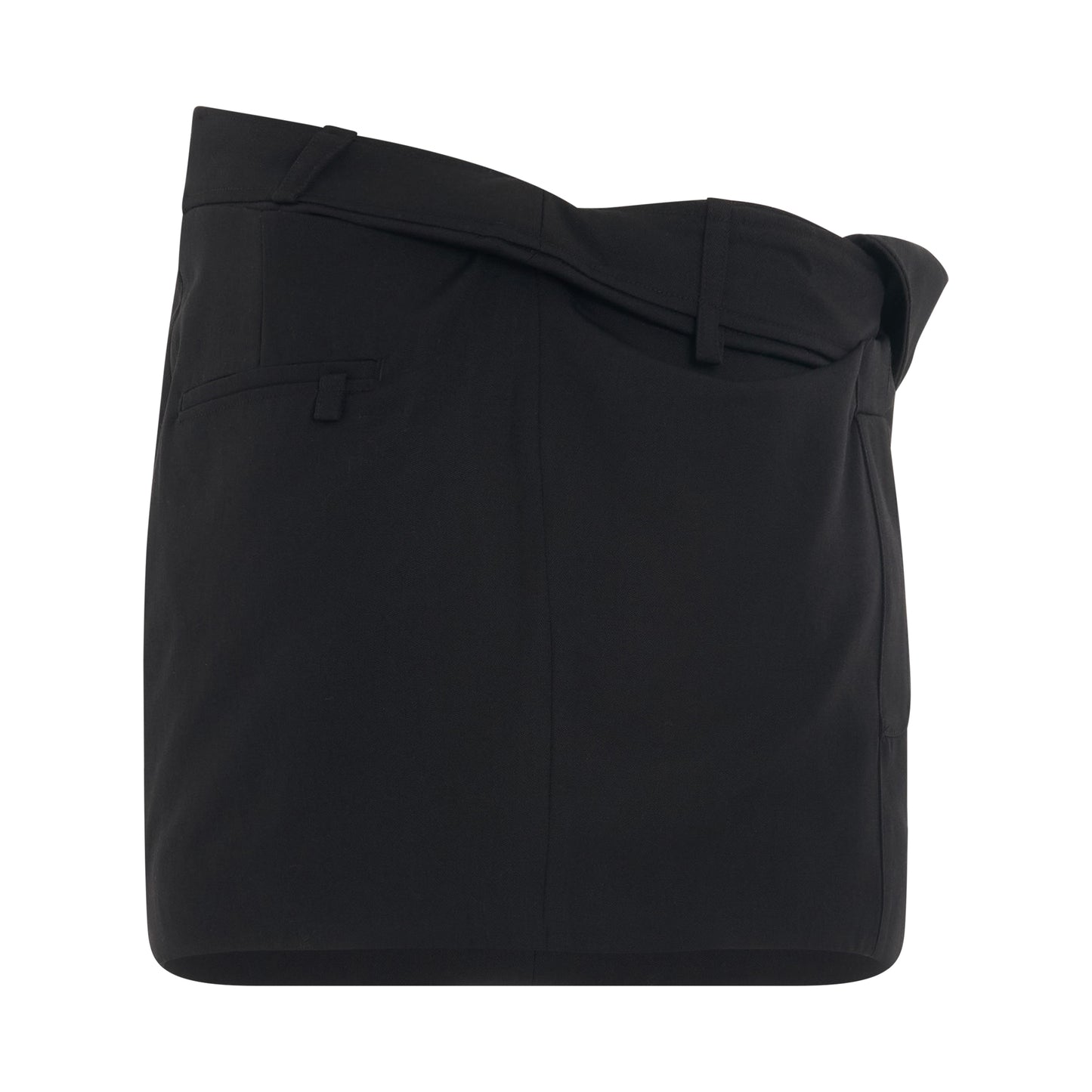 Bahia Twist Mini Skirt in Black