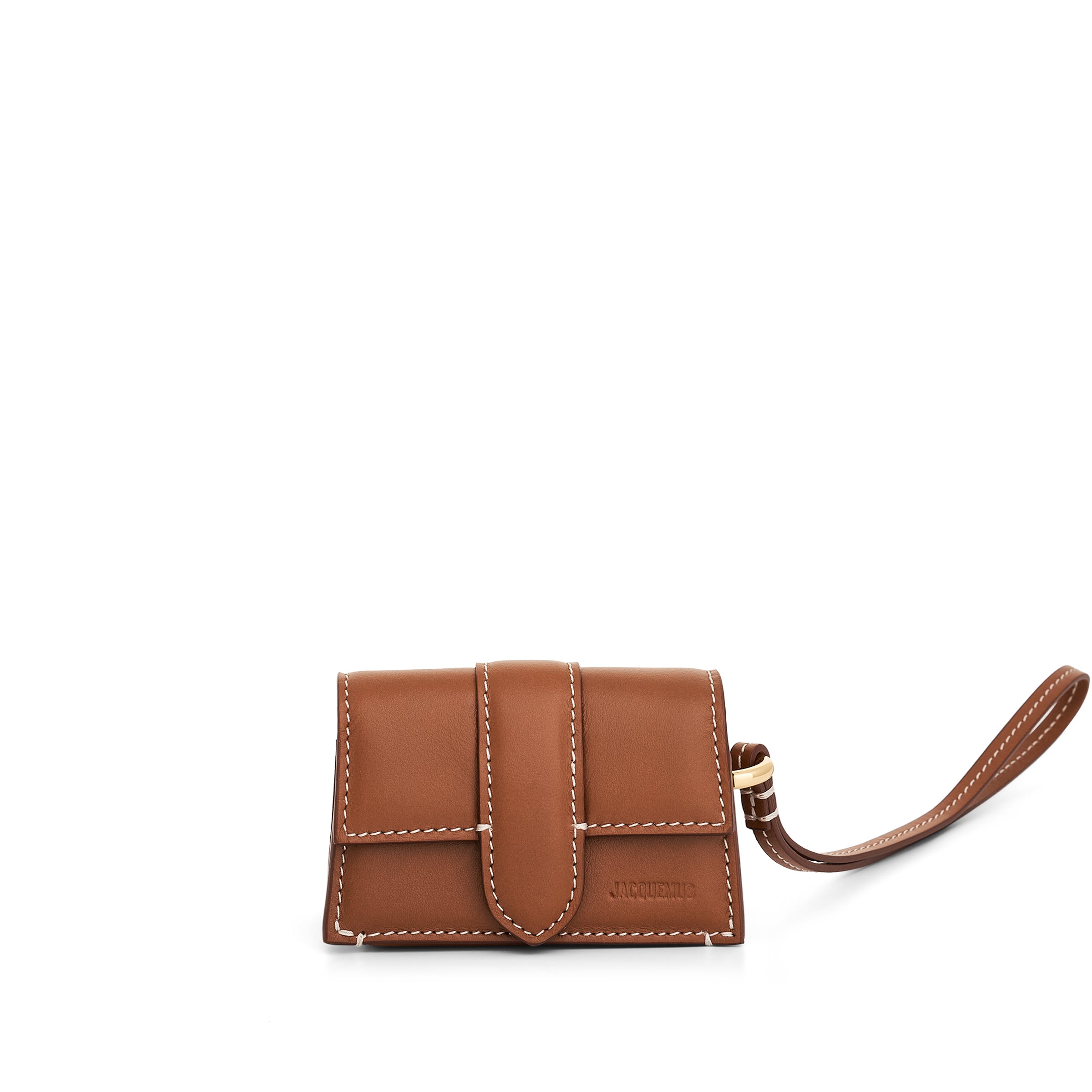 Le Porte Bambino Leather Pouch in Light Brown 2