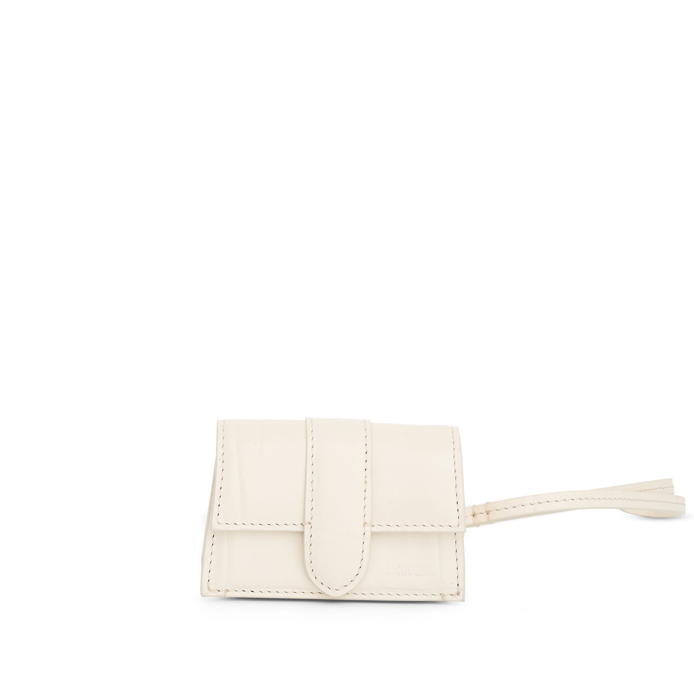 Le Porte Bambino Leather Pouch in Light Ivory