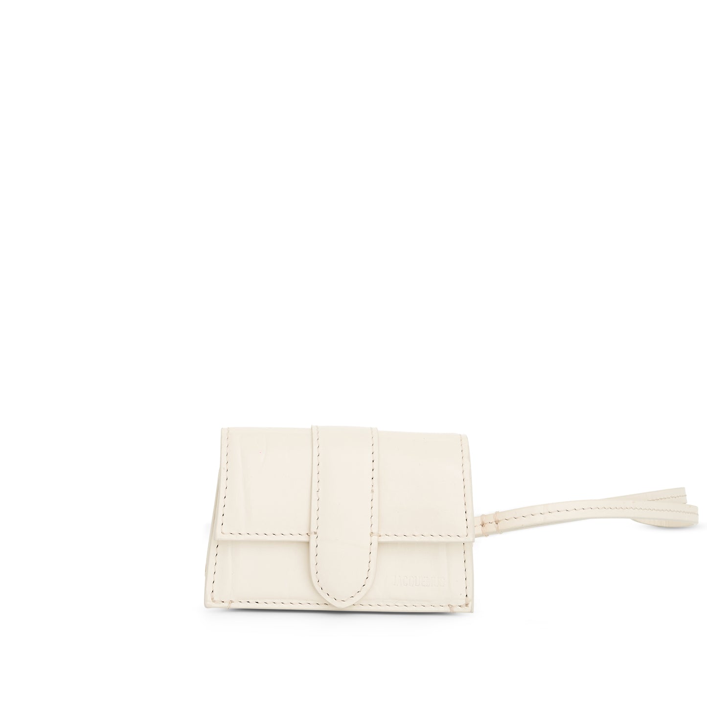 Le Porte Bambino Leather Pouch in Light Ivory