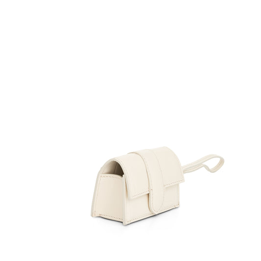 Le Porte Bambino Leather Pouch in Light Ivory