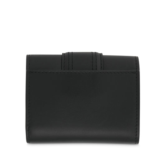 Le Compact Bambino Leather Pouch in Black