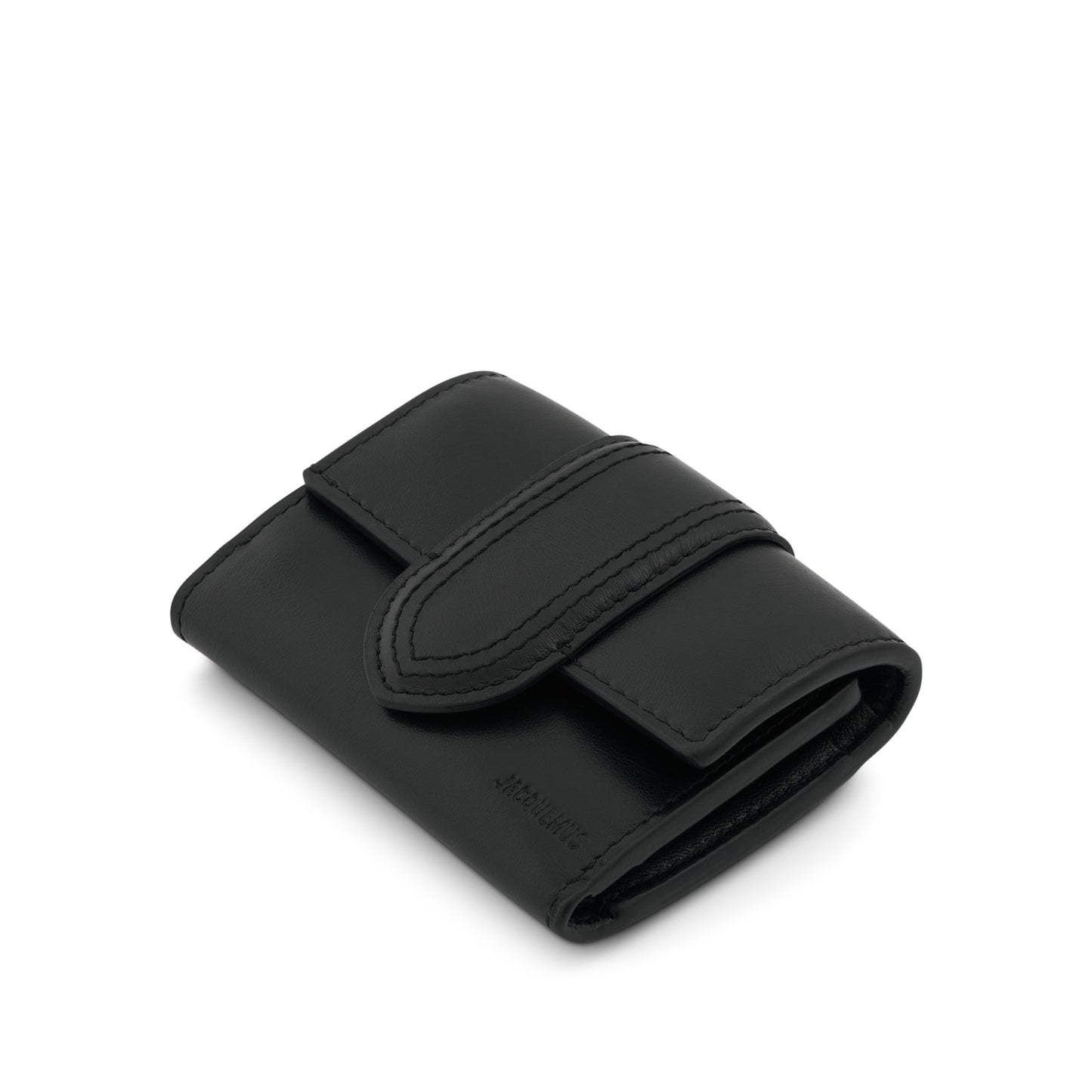 Le Compact Bambino Leather Pouch in Black