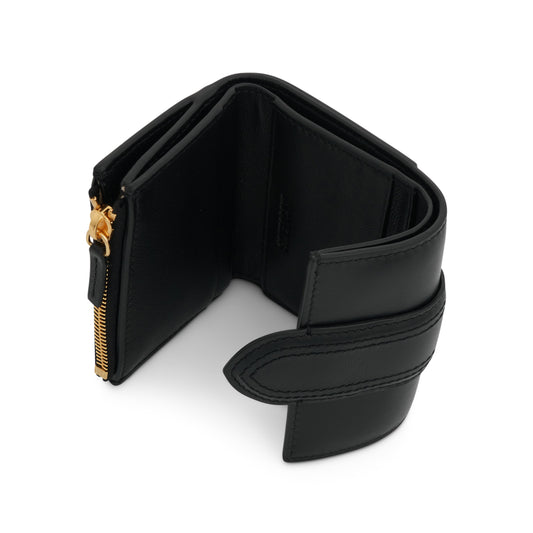 Le Compact Bambino Leather Pouch in Black