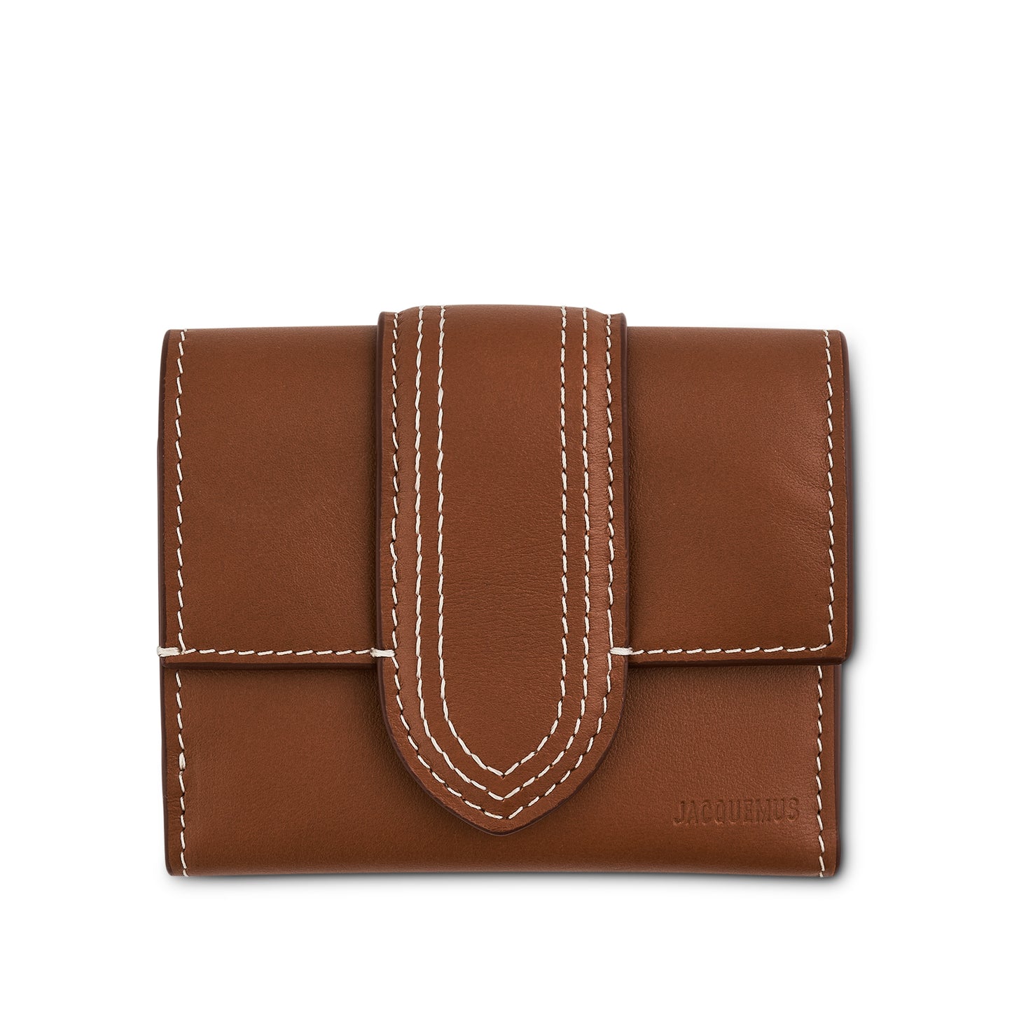 Le Compact Bambino Leather Pouch in Light Brown 2