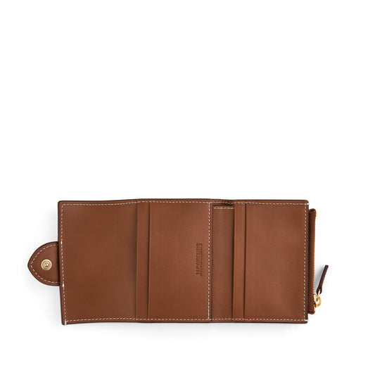 Le Compact Bambino Leather Pouch in Light Brown 2