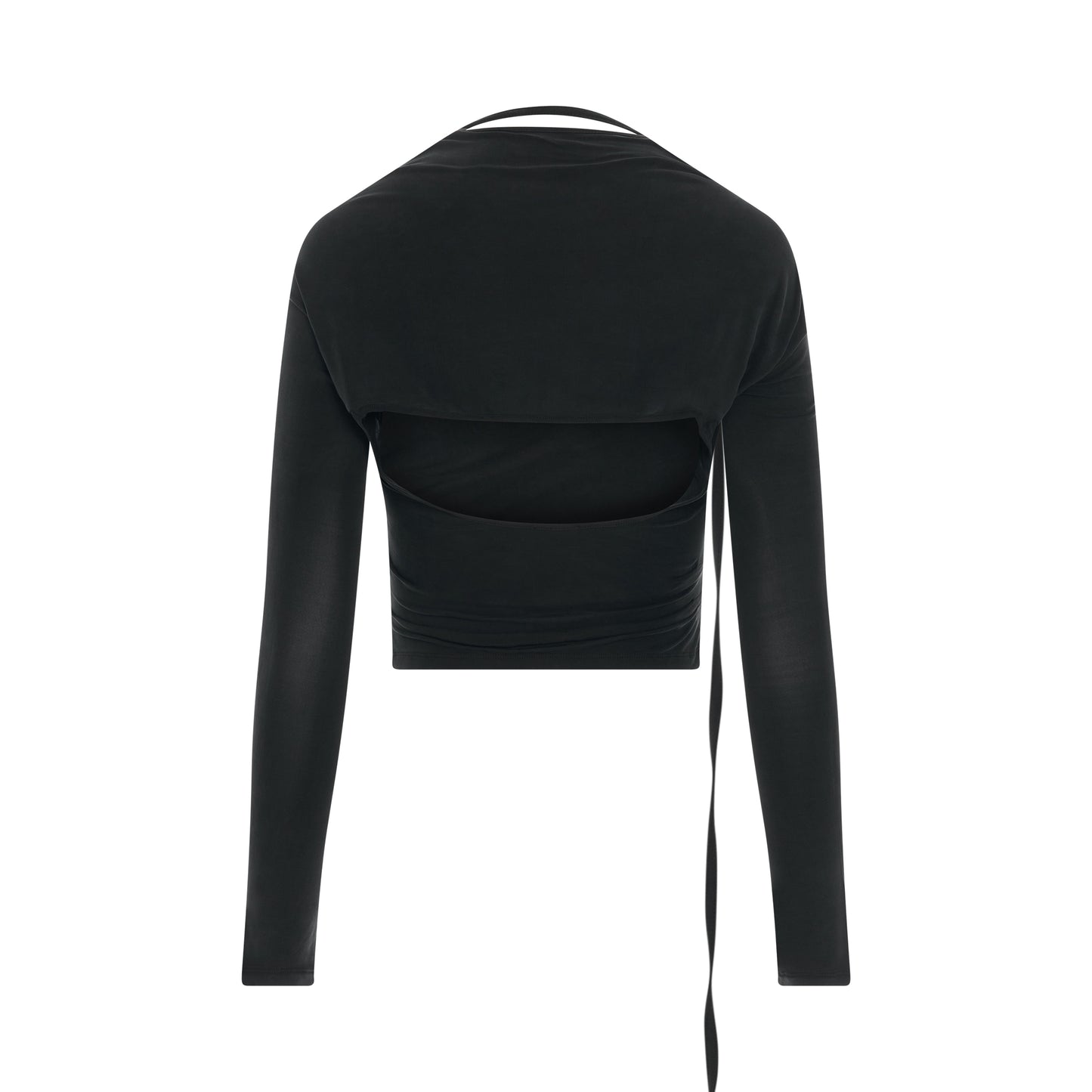 Le Haut Peplo Buckle Strap Top in Black