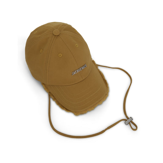 Artichaut Fringe Baseball Cap in Beige