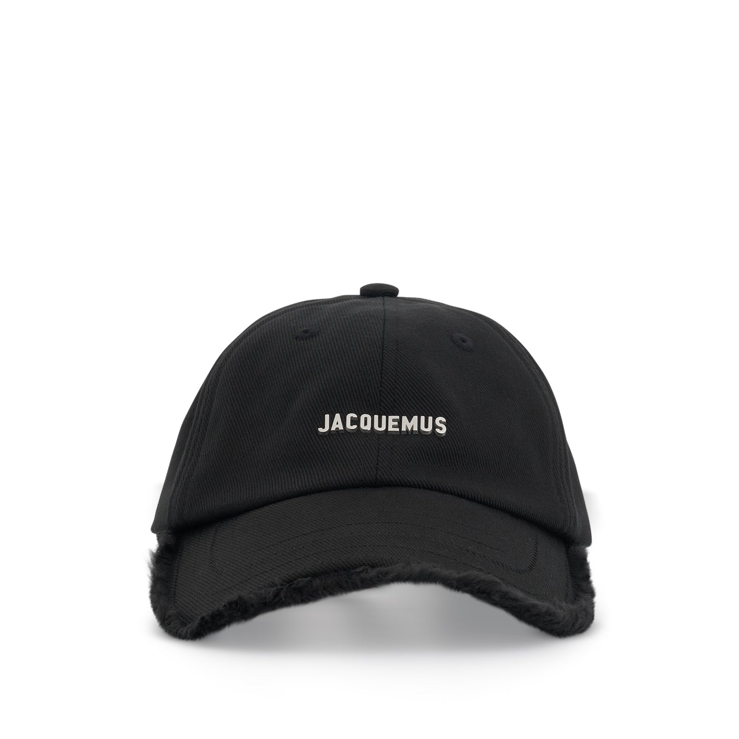 Artichaut Fringe Baseball Cap in Black