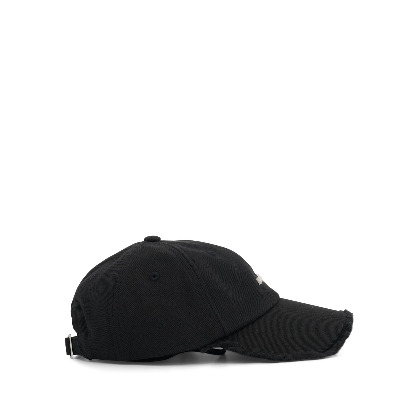 Artichaut Fringe Baseball Cap in Black