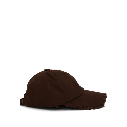 Artichaut Fringe Baseball Cap in Brown