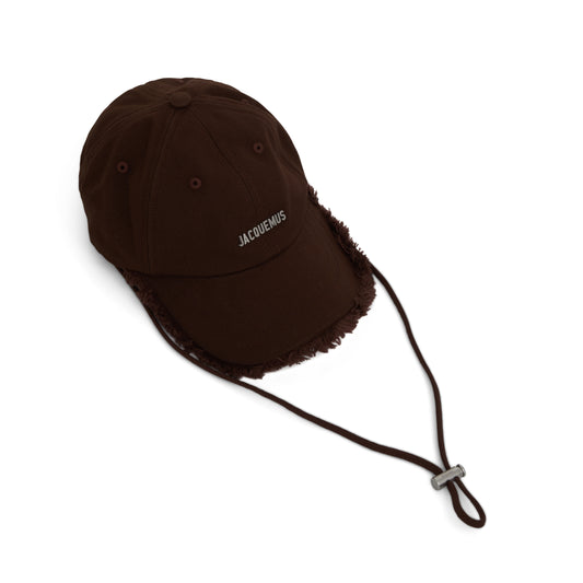 Artichaut Fringe Baseball Cap in Brown