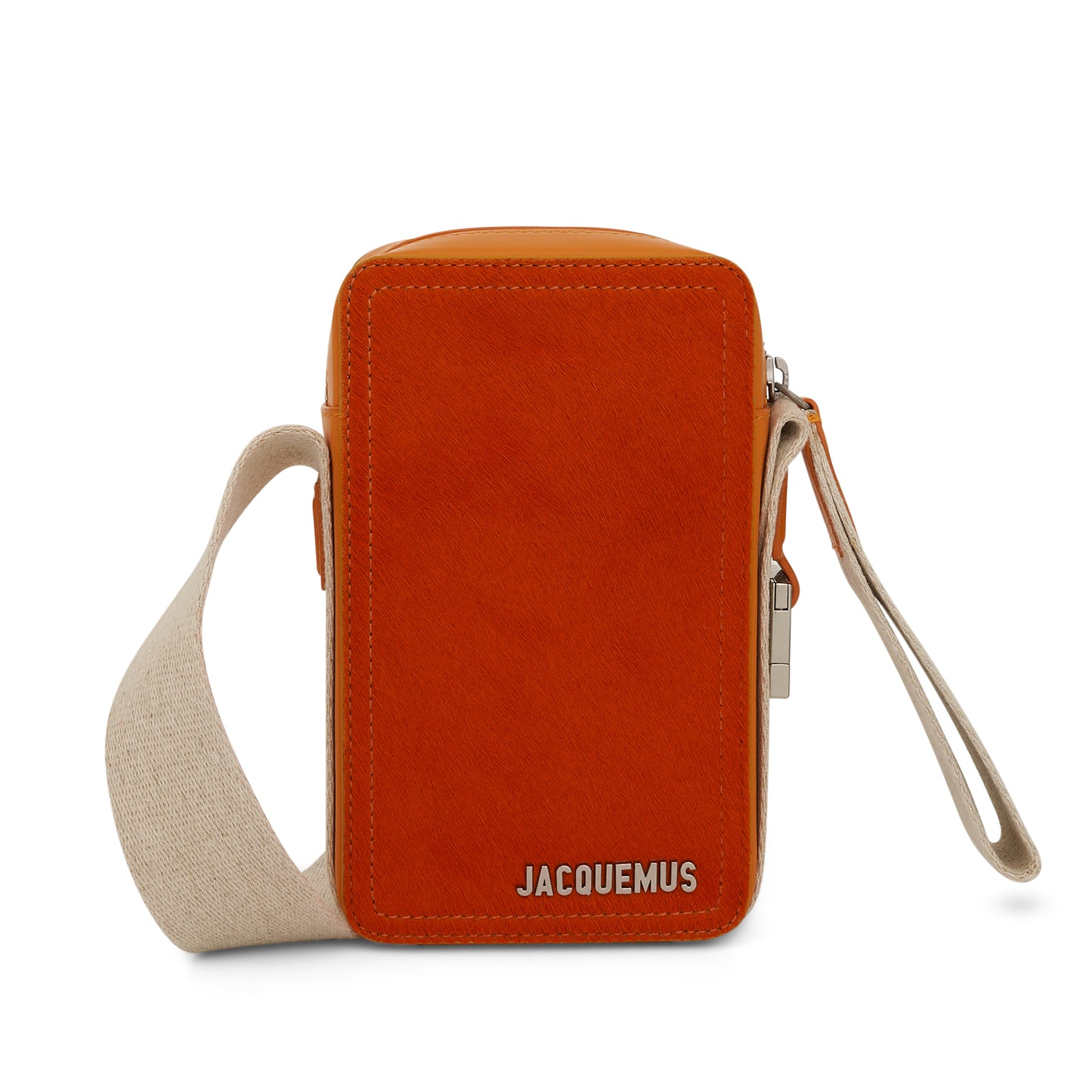 Le Cuerda Vertical Leather Bag in Orange