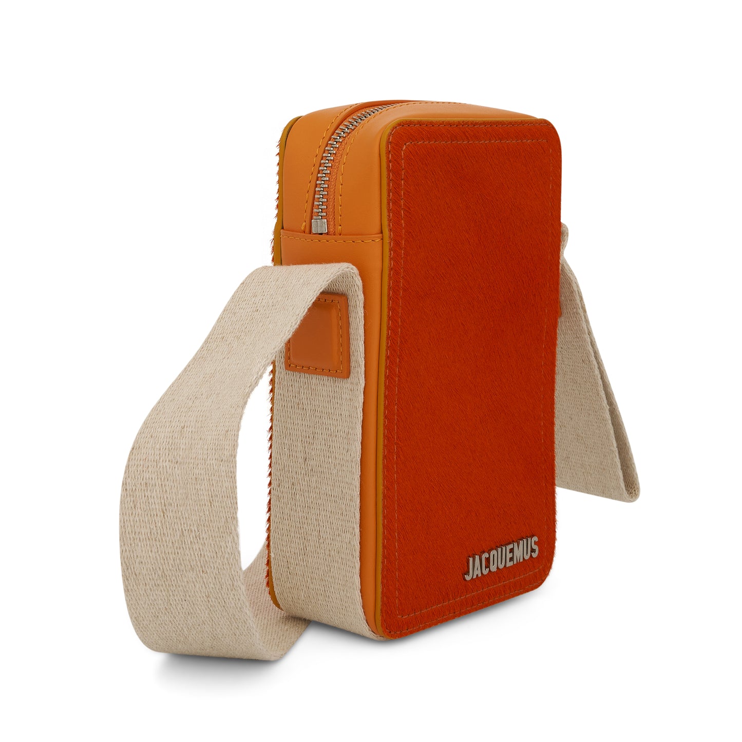 Le Cuerda Vertical Leather Bag in Orange