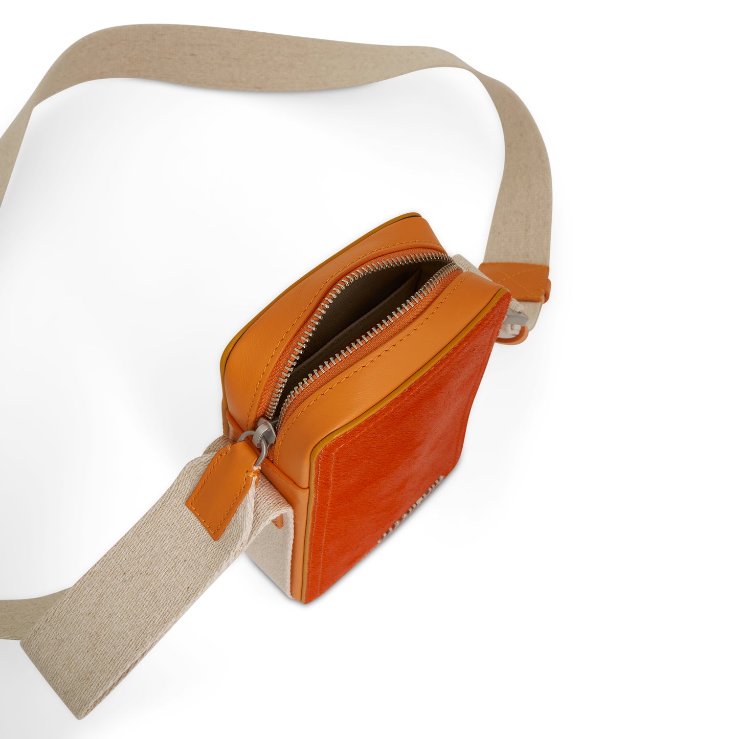 Le Cuerda Vertical Leather Bag in Orange