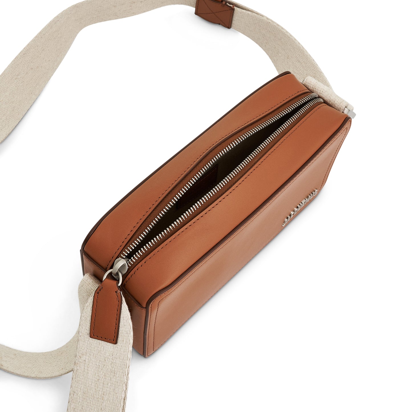 Le Cuerda Horizontal Leather Bag in Light Brown 2