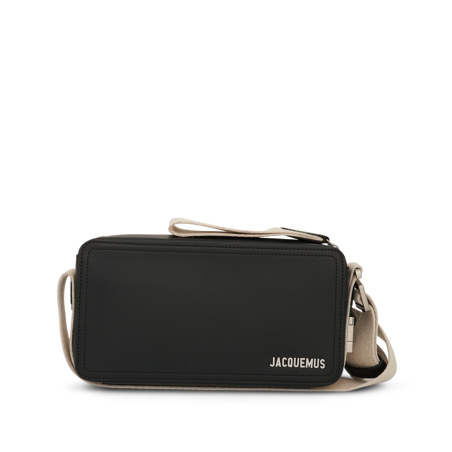 Le Cuerda Horizontal Leather Bag in Black