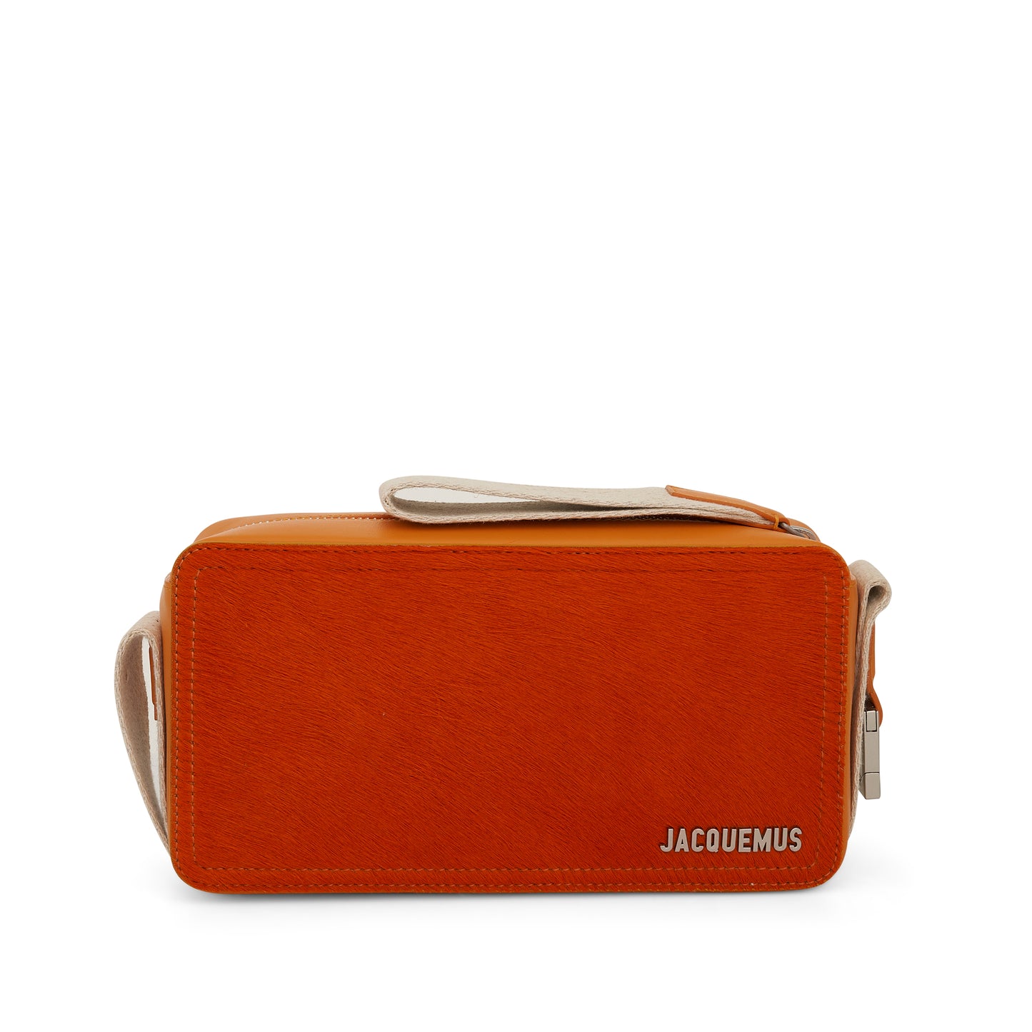Le Cuerda Horizontal Leather Bag in Orange