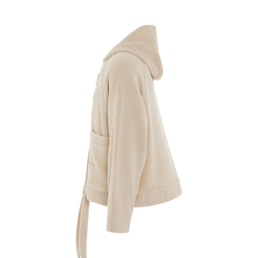 Banho Hooded Jacket in Off White