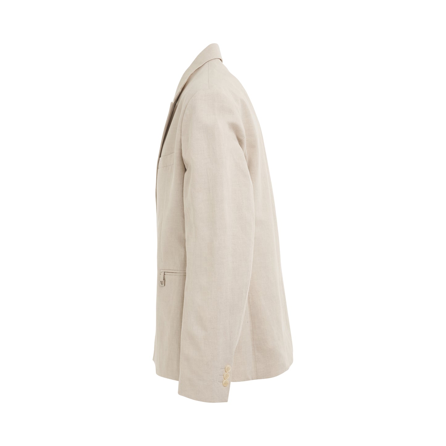 Madeiro Double Breasted Suit Jacket in Light Beige