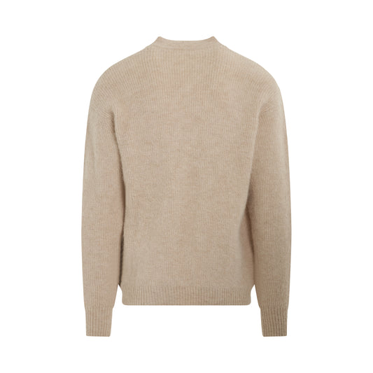 Pau Asymmetric Sweater in Dark Beige