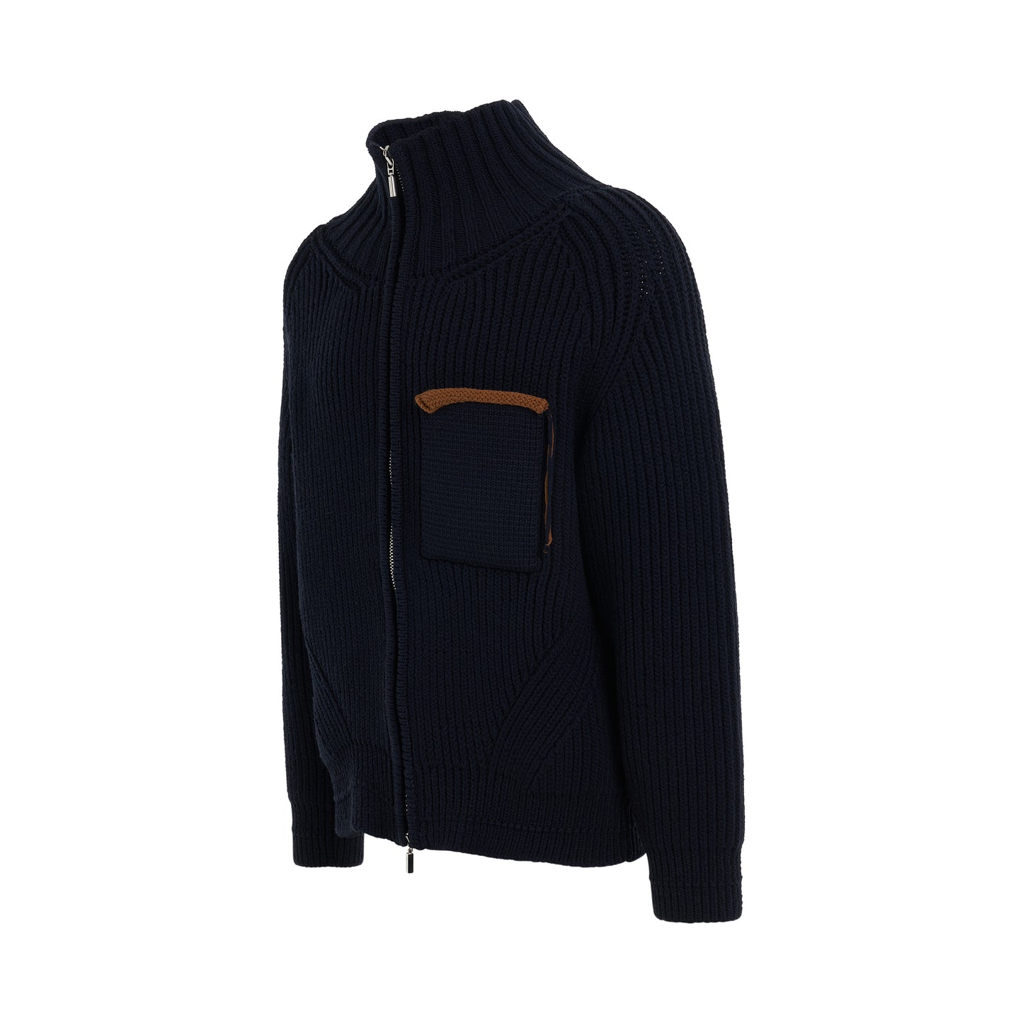 Arco Chunky Cardigan in Navy