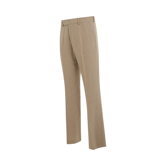 Feijoa Pressed Pleat Pants in Beige