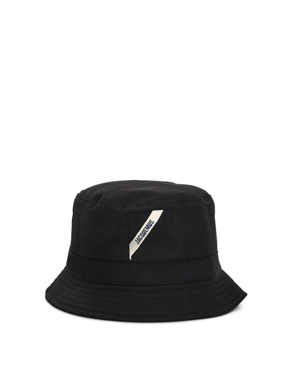 Ovalie Logo Bucket Hat in Black