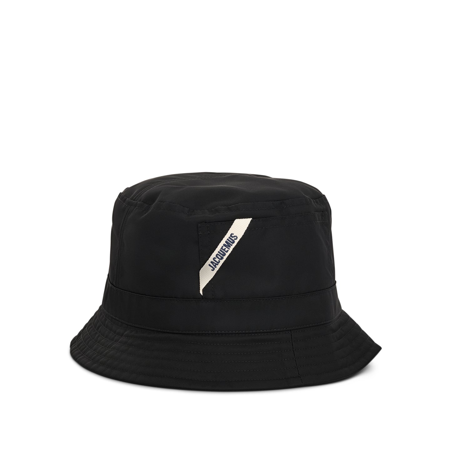 Ovalie Logo Bucket Hat in Black