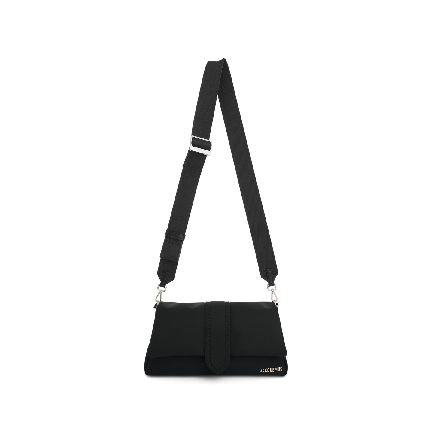 Le Bambimou Nylon Puffed Flap Bag in Black