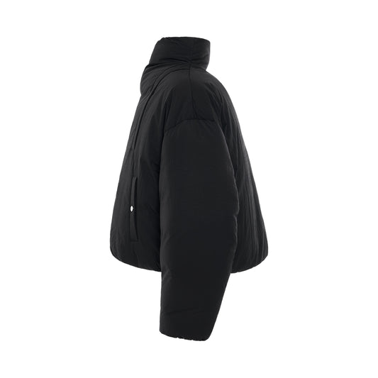 La Doudoune Cocon Button Down Jacket in Black