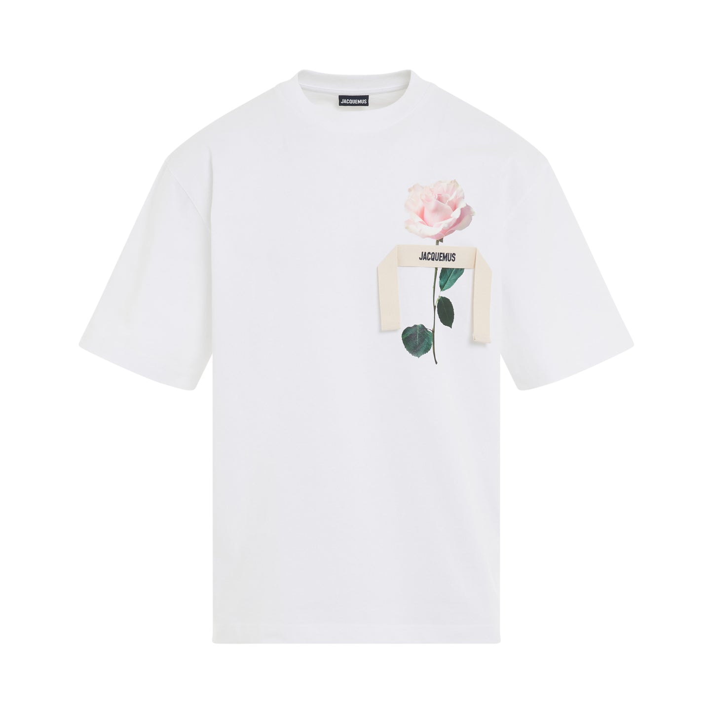 Rose Print T-shirt in White