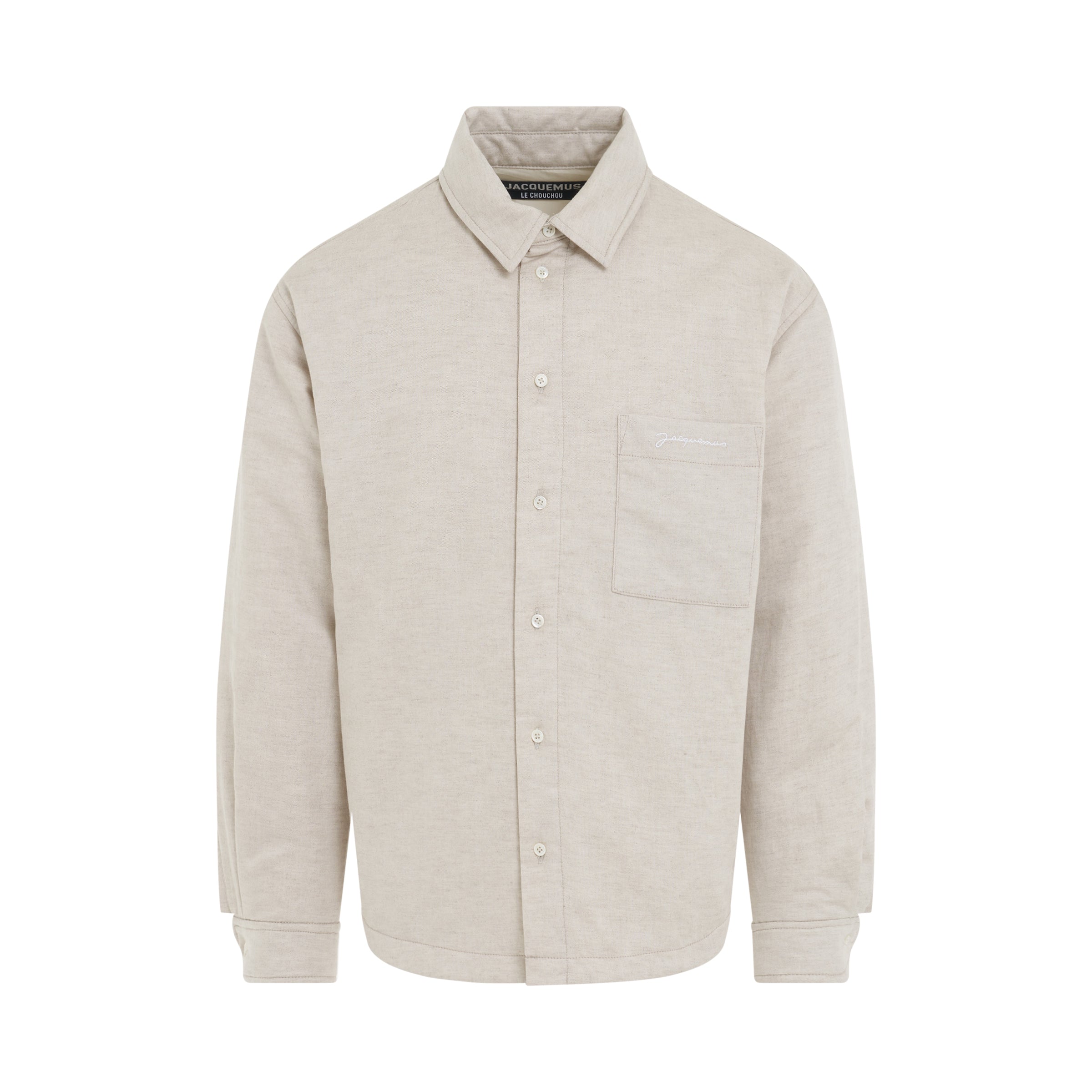 Boulanger Puffed Overshirt in Light Beige