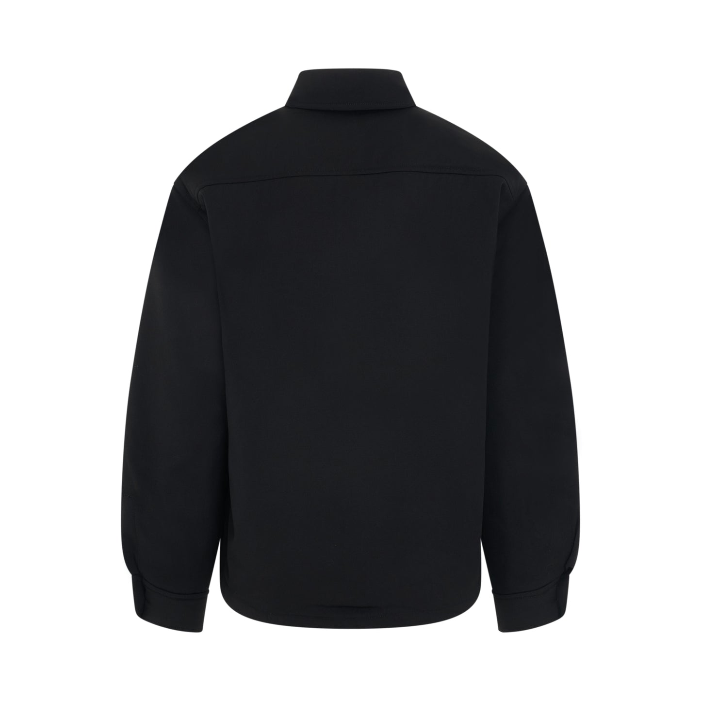 Boulanger Virgin Wool Puffed Overshirt in Black