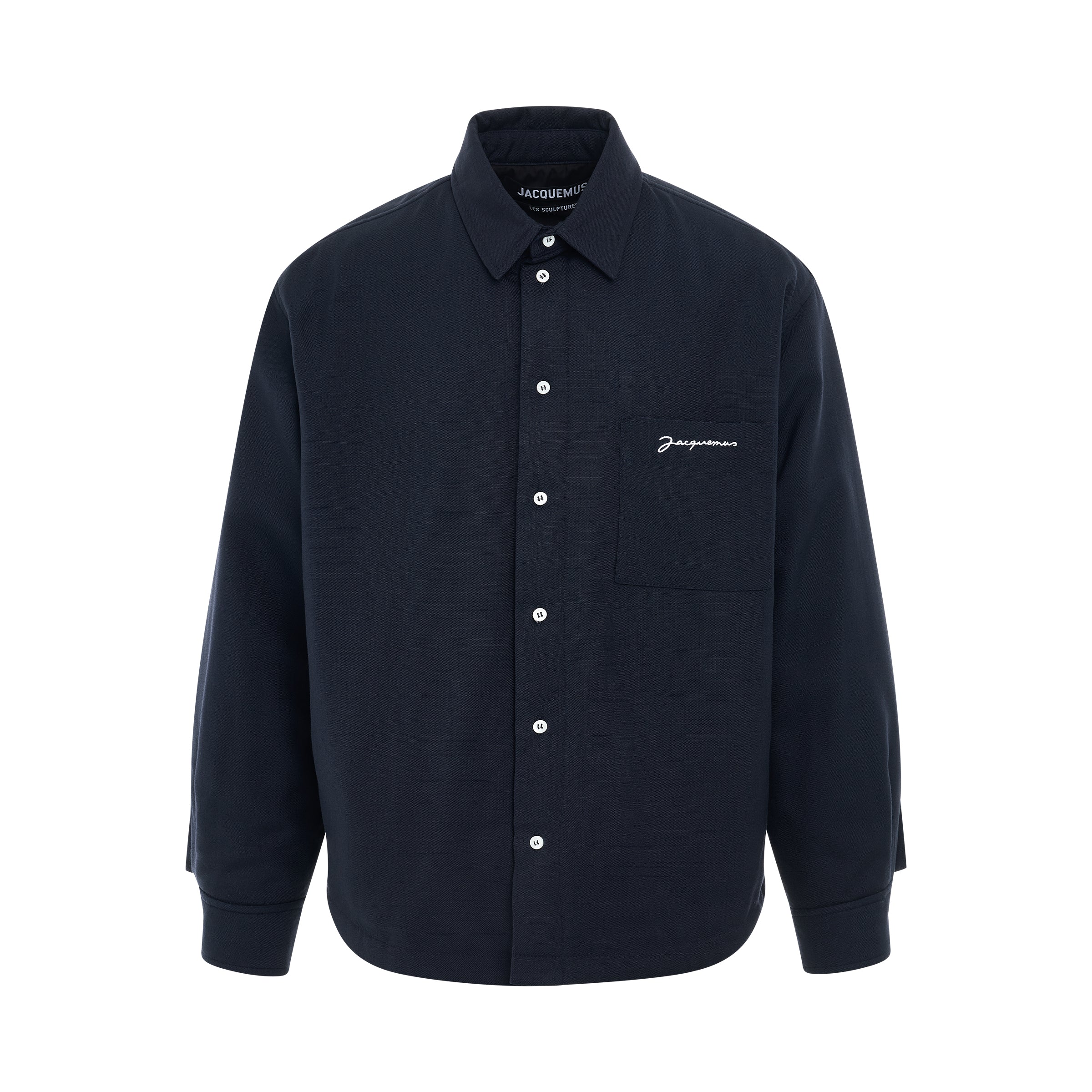 Boulanger Padded Overshirt in Dark Navy