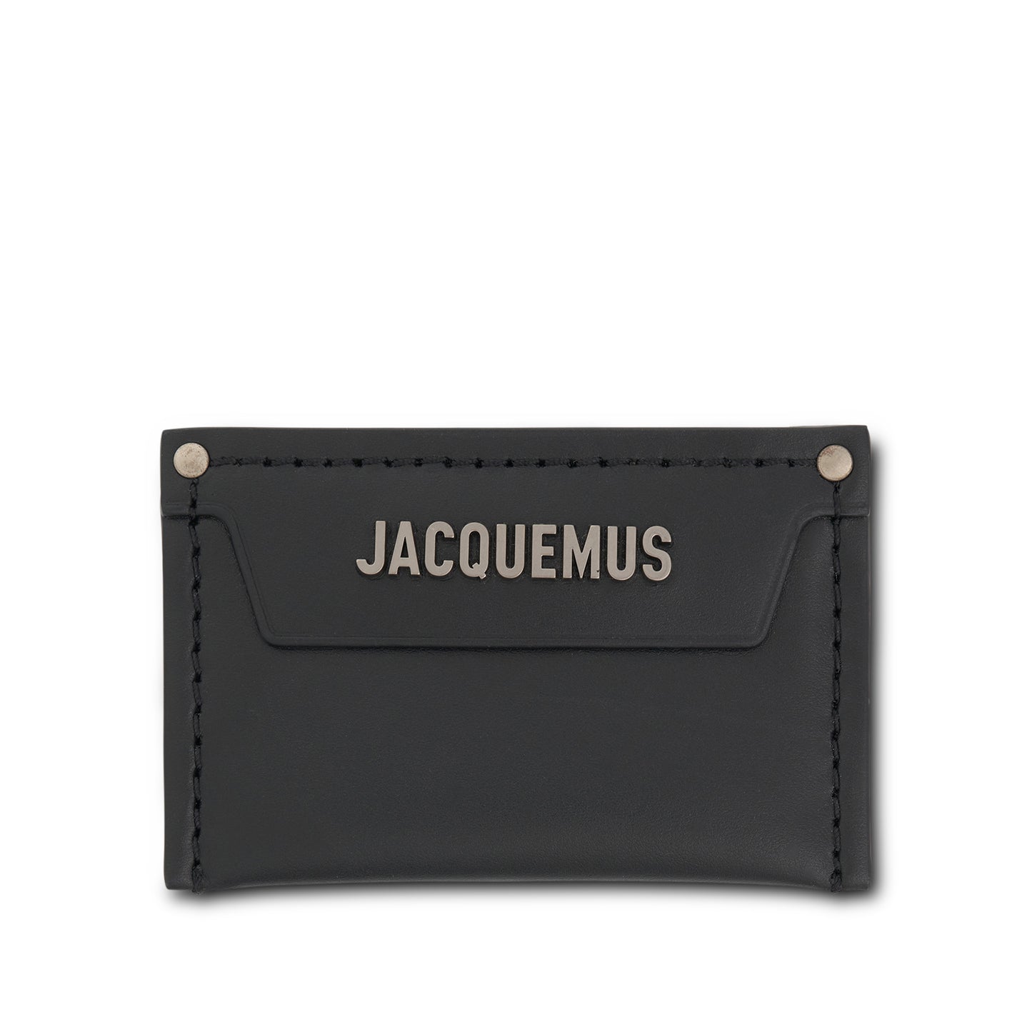 Le Porte Carte Meunier Leather Card Holder in Black