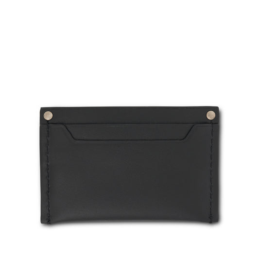 Le Porte Carte Meunier Leather Card Holder in Black