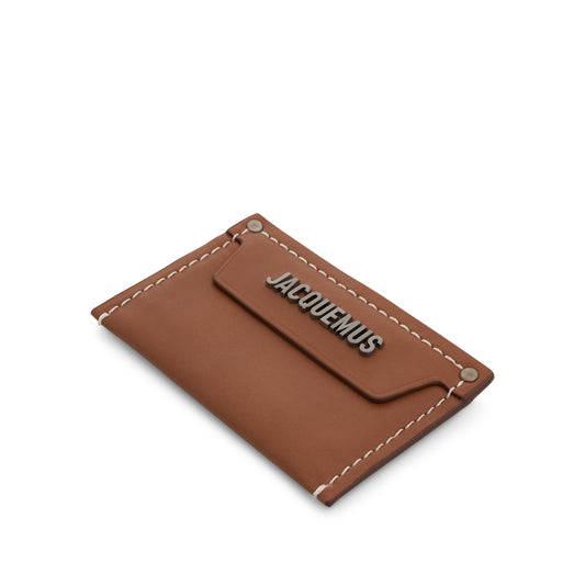 Le Porte Carte Meunier Leather Card Holder in Light Brown 2