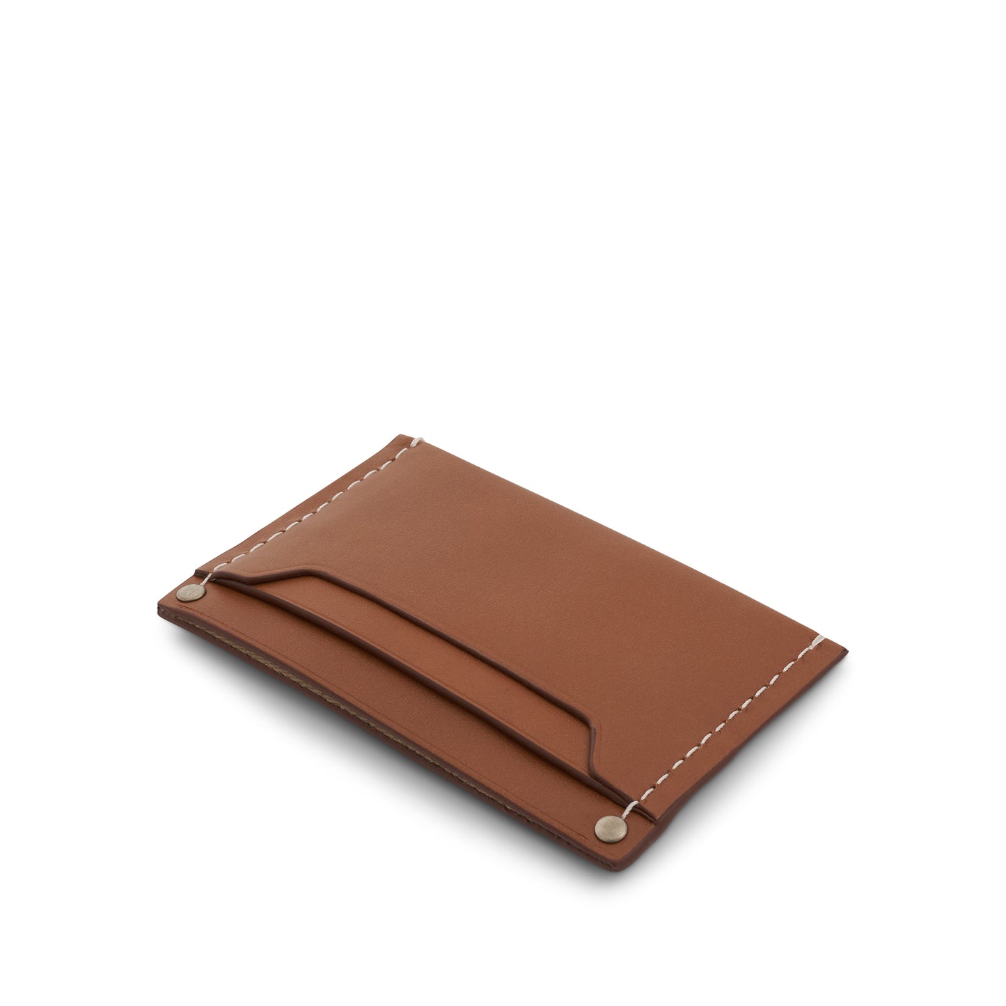 Le Porte Carte Meunier Leather Card Holder in Light Brown 2