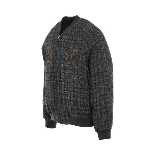 Tweed Souvenir Jacket in Black