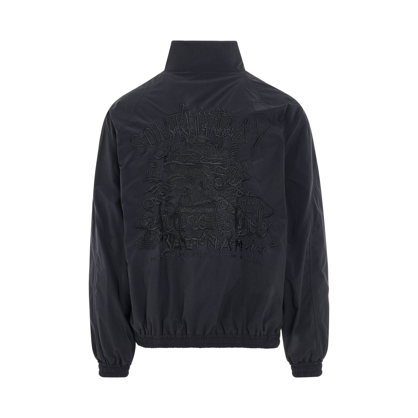 Chaos Embroidery Track Jacket in Black