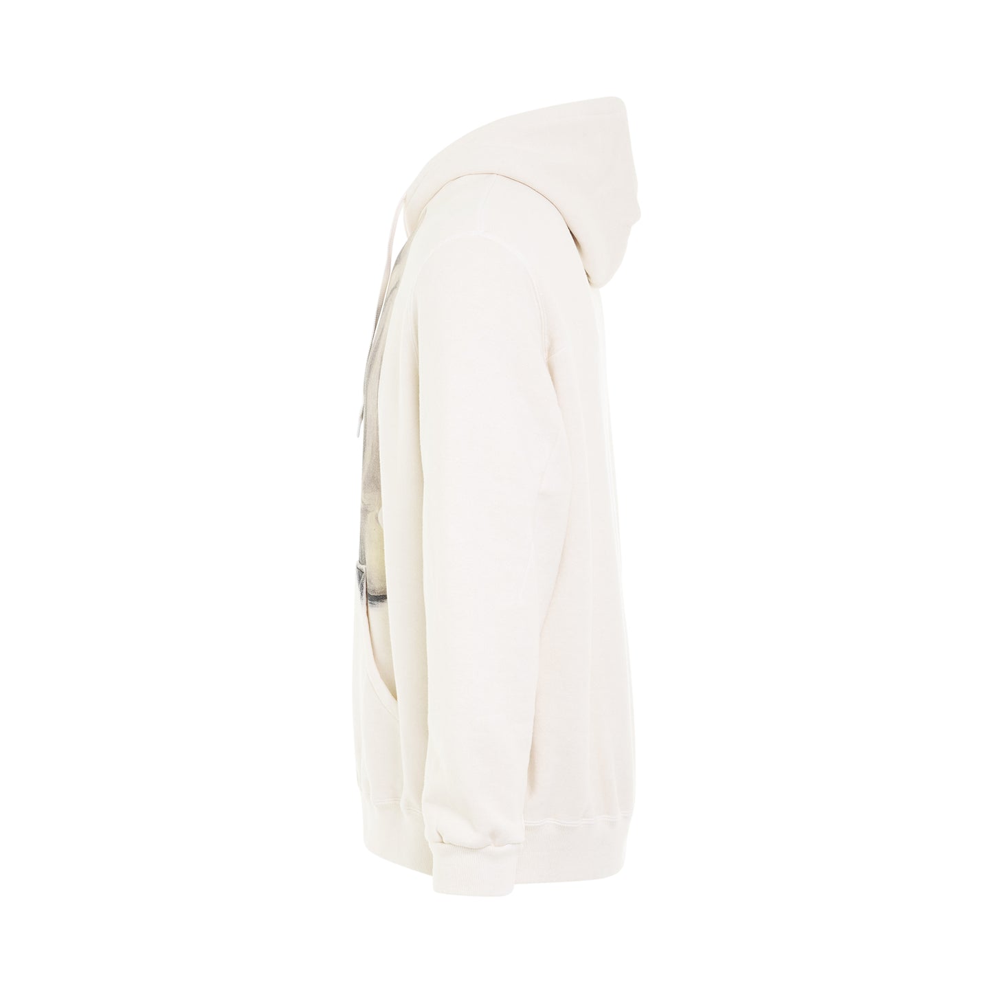 Stuffed Rabbit During Break Hoodie in White