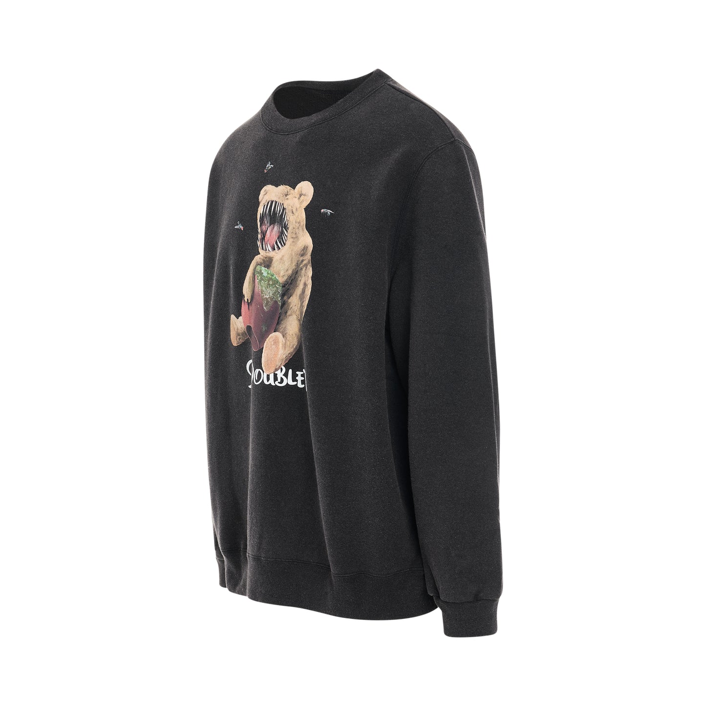 Violent Stuff Bear Print Sweatshirt in Black