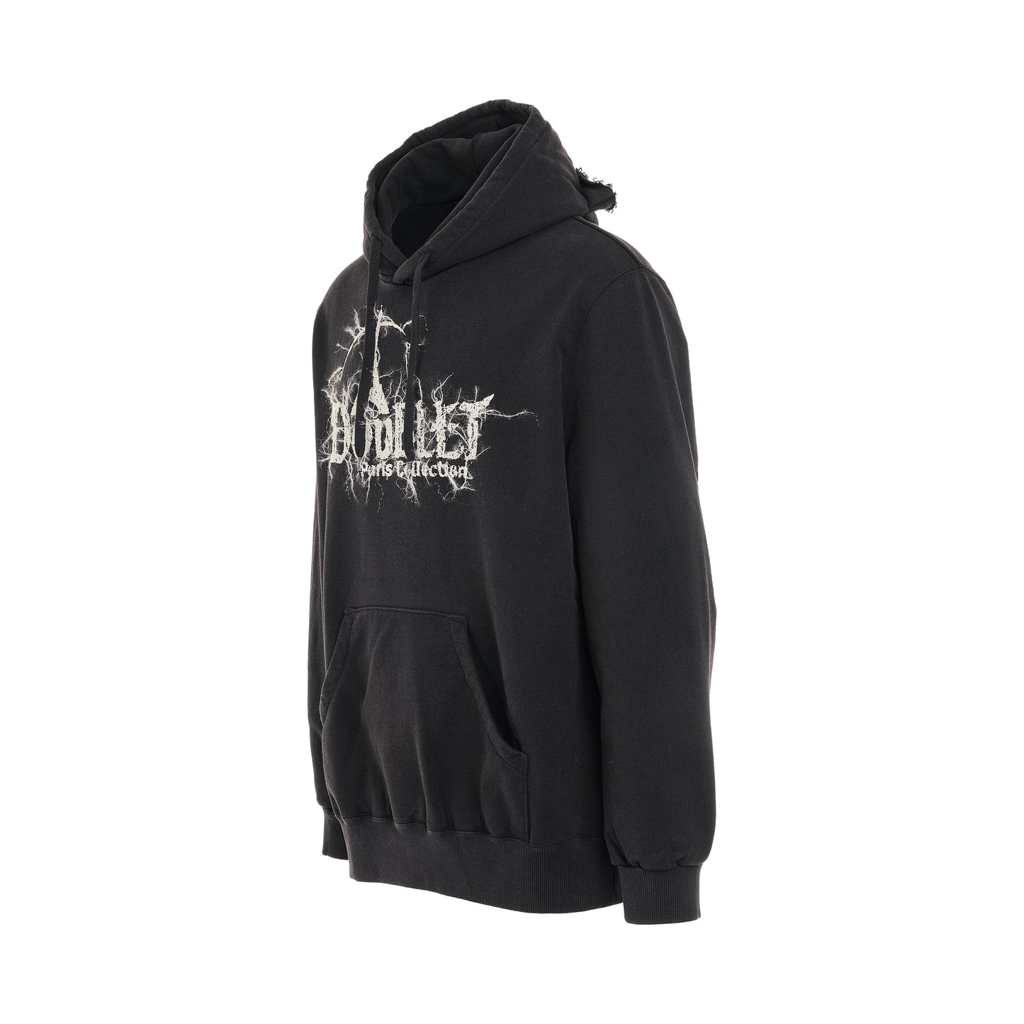 "DOUBLAND" Embroidery Hoodie in Black