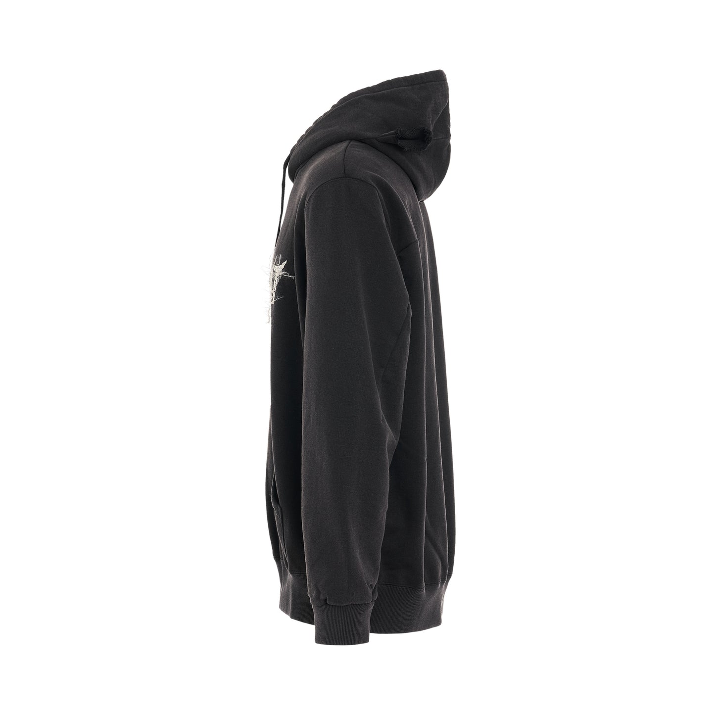 "DOUBLAND" Embroidery Hoodie in Black