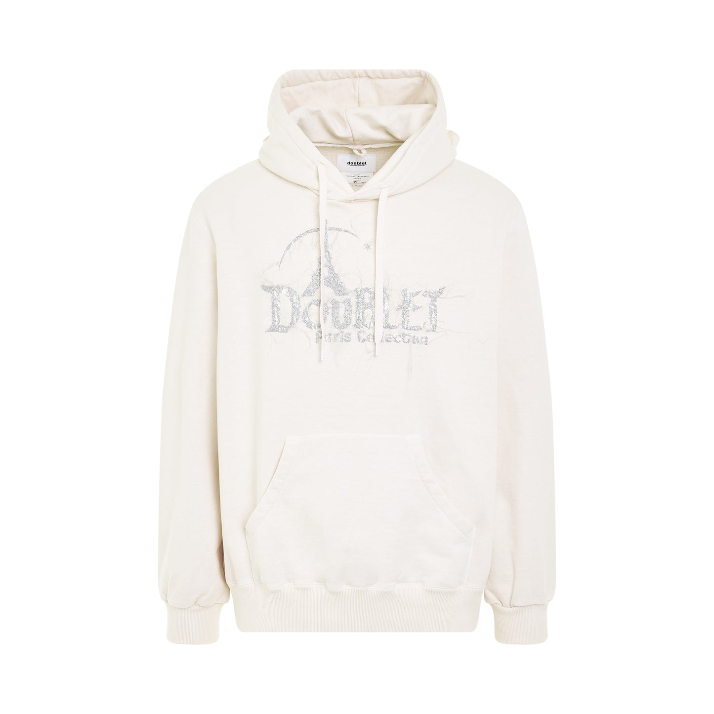 "DOUBLAND" Embroidery Hoodie in White